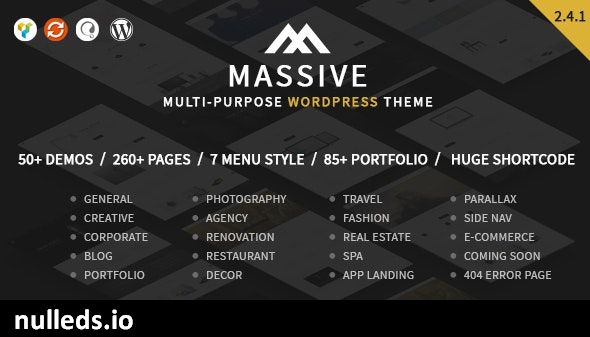 Massive - Responsive Multi-Purpose WordPress Theme