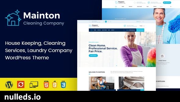 Mainton - Cleaning Services WordPress Theme
