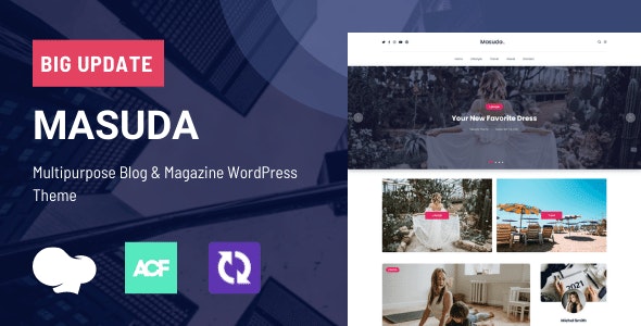 Masuda - Multipurpose Blog & Magazine WordPress Theme