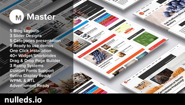 Master | Premium Blog and Magazine WordPress Theme