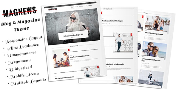 Magnews - Clean Blog and Magazine Theme