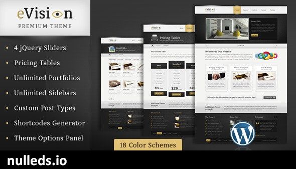 eVision - Blog and Portfolio Wordpress Theme