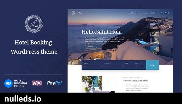 Hotel Booking WordPress Theme - Luviana