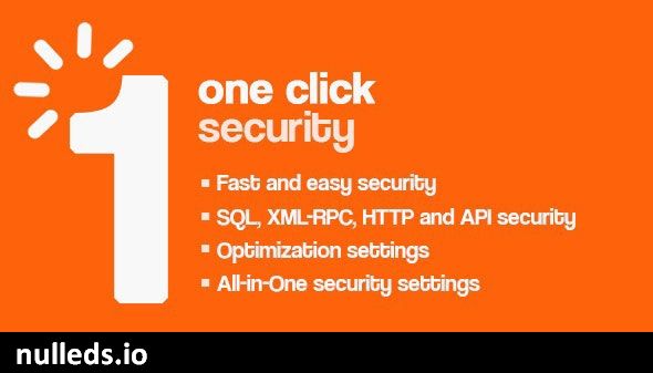 One Click Security - Wordpress Protection