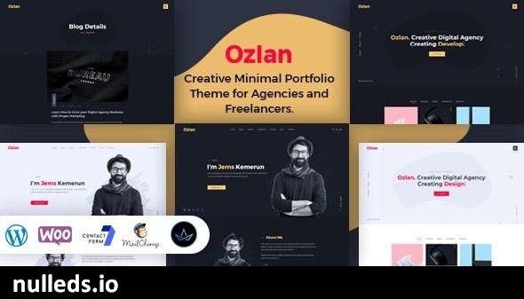 Ozlan -  Minimal Portfolio WordPress Theme