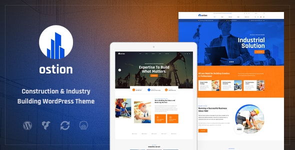 Ostion - Construction & Industry Building Company WordPress Theme