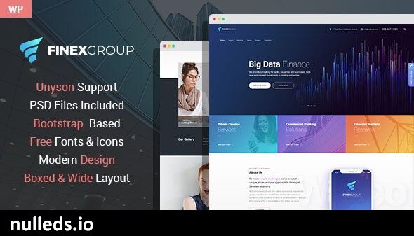 FinExGroup - Finance And Business WordPress Theme