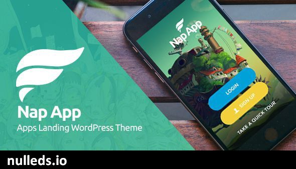 NapApp - WordPress App Landing Page