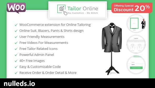 Tailor Online - WooCommerce Plugin for Online Custom Tailoring