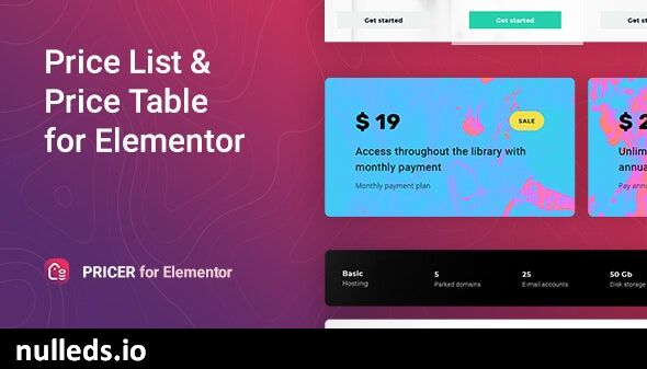 Pricer – Price List for Elementor