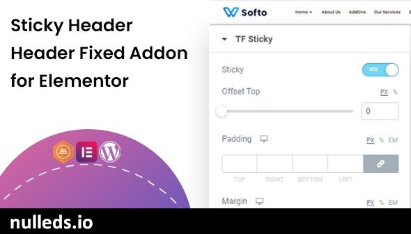 Sticky Header, Header Fixed addon for Elementor