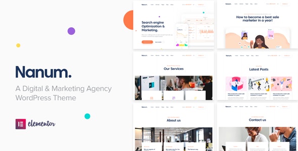 Nanum — Digital & Marketing Agency WordPress Theme