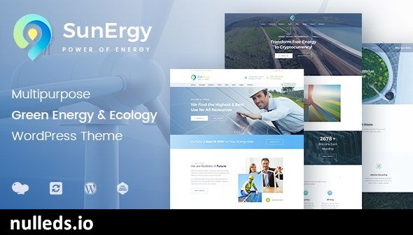 Sunergy - Wind & Solar Green Energy WordPress Theme