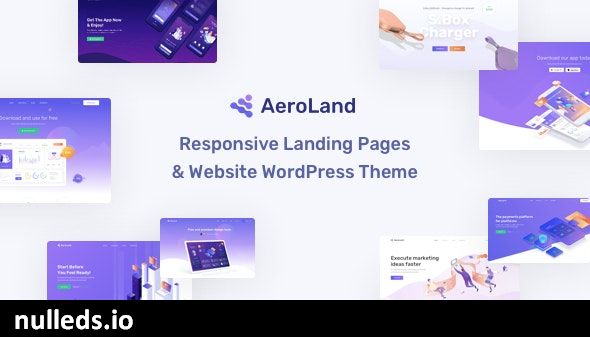 AeroLand - App Landing Software Website WordPress Theme