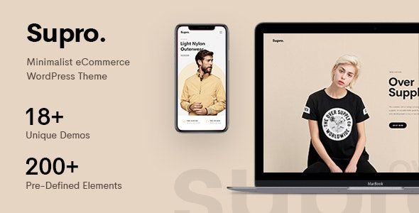 v1.8.2 Supro - Minimalist AJAX WooCommerce WordPress Theme