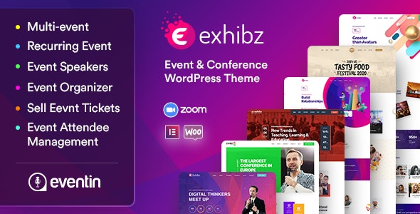 Exhibz (v2.5.9) Event Conference WordPress Theme