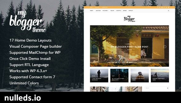 Myblogger - Responsive WordPress Blog Theme