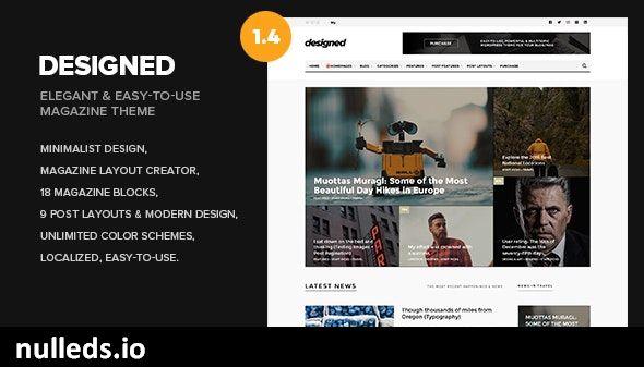 Designed - Newspaper and Blog WordPress Theme