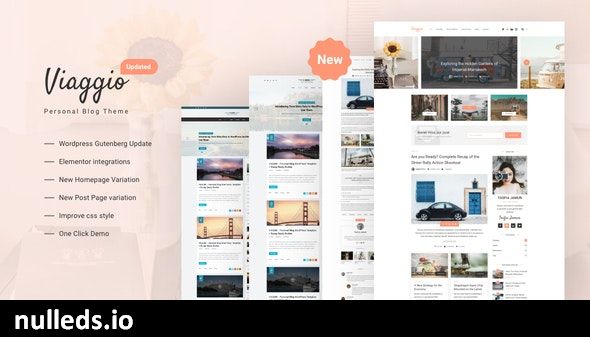 Viaggio - Personal WordPress Blog Theme