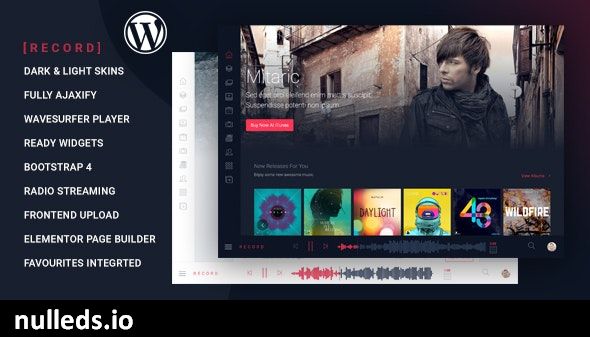 Rekord - Ajaxify Music - Events - Podcasts Multipurpose WordPress Theme