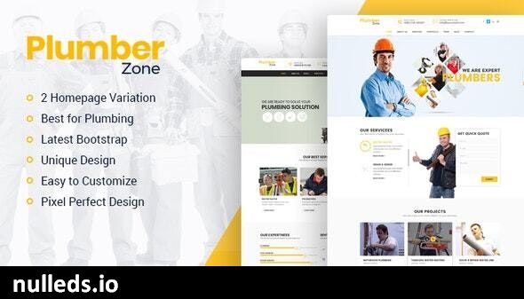 Plumber Zone - Plumbing, Repair & Construction WordPress Theme