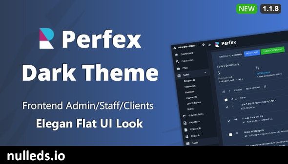 Perfex CRM Dark Theme