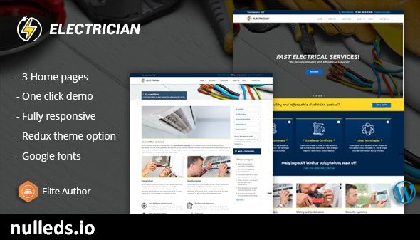 Electrician - Electrical And Repair Service WordPress Theme