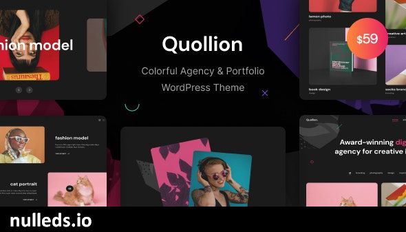 Quollion - Colorful Agency & Portfolio WordPress Theme