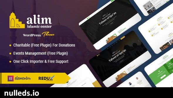 Alim - Islamic Institute & Mosque WordPress Theme + RTL