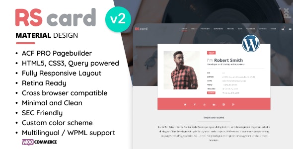 Resume, CV & vCard Theme