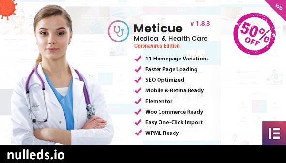 Meticue: Health and Medical Center WordPress Theme