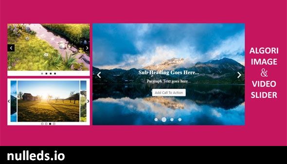 Algori Image and Video Slider Pro for WordPress Gutenberg