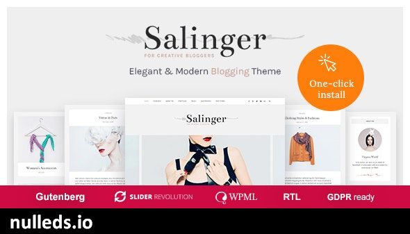 Salinger - Personal Blog & Portfolio WordPress Theme