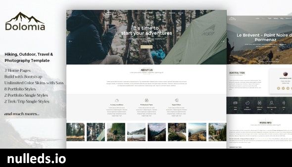 Dolomia - Hiking, Outdoor, Mountain Guide WordPress Theme