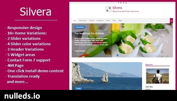 Silvera - Responsive WordPress Blog Theme