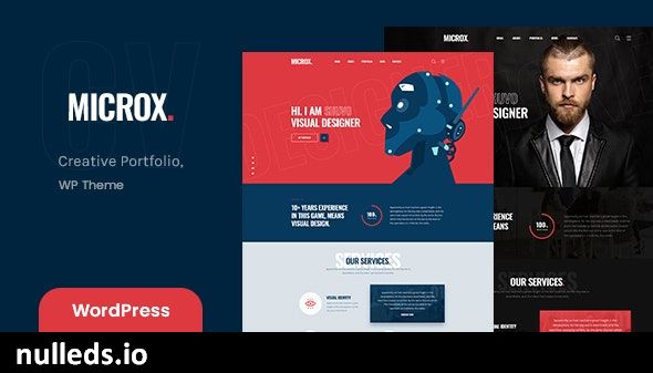 Microx – Personal Portfolio WordPress Theme