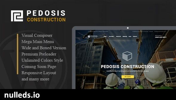 Pedosis - Construction Responsive WordPress Theme