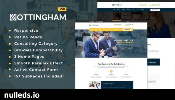 Nottingham: Business Consultancy WordPress Theme