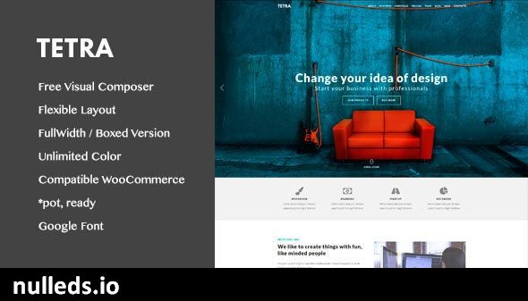 Tetra - Digital Marketing Landing Pages WordPress Theme