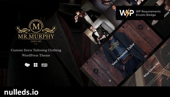 Mr. Murphy - Custom Dress Tailoring Clothing WordPress Theme