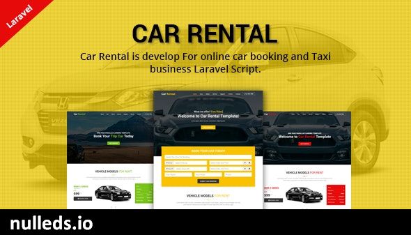 Car Rental - Cab Booking Laravel Script