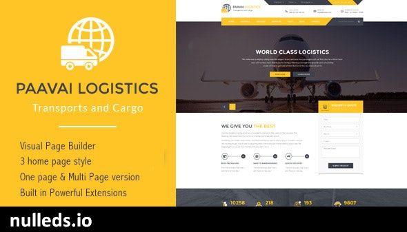 Paavai Logistics – Transport and Cargo WordPress Theme