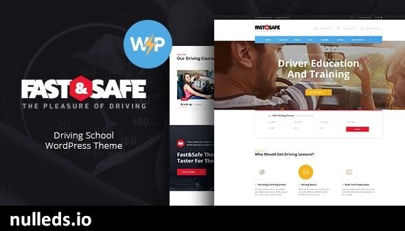 Fast & Safe | Driving School WordPress Theme