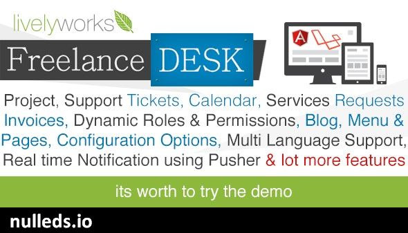 FreelanceDesk - Support System | Project Management | CRM