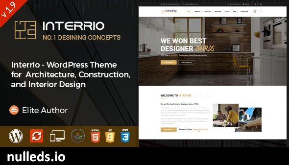 Interrio – WordPress Theme for Architecture and Interior Design