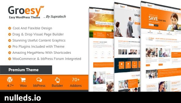 Groesy - Corporate Responsive Multi-Purpose WordPress Theme