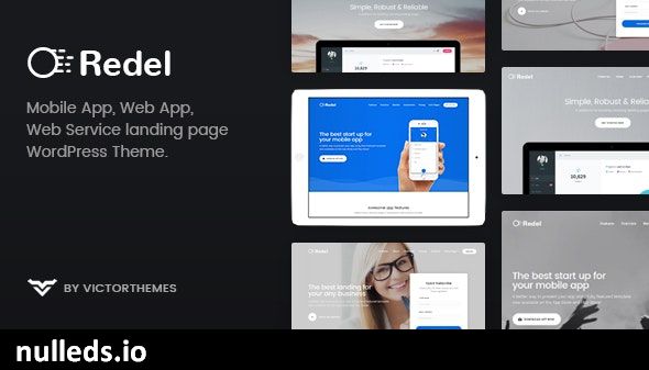 Redel - Responsive App Landing WordPress Theme