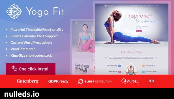 Yoga Fit - Sports & Fitness WordPress Theme