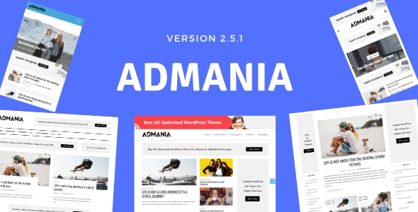 Admania - Adsense WordPress Theme With Gutenberg Compatibility