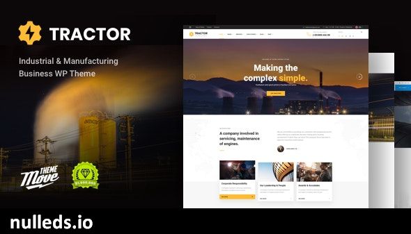 Tractor - Industrial, Industry & Manufacturing WordPress Theme